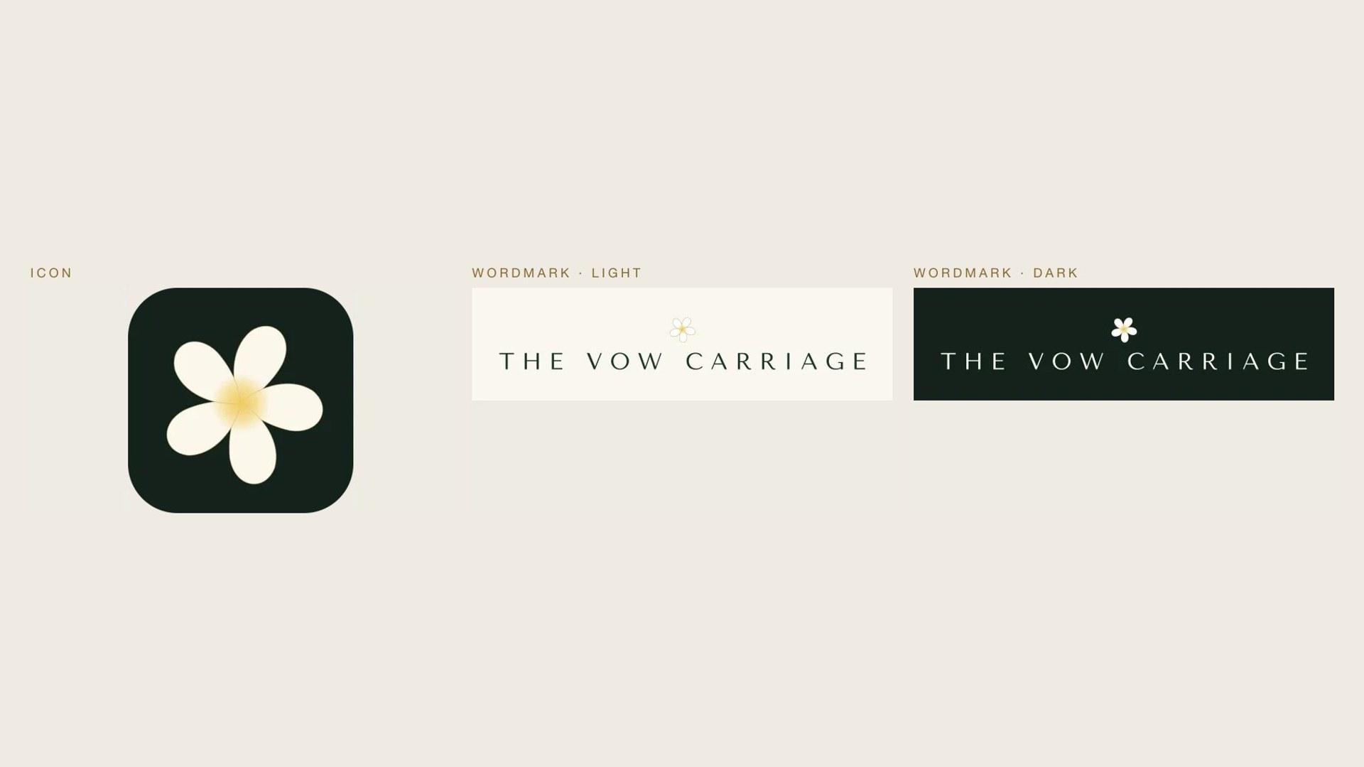 The icon, and the wordmark in light and dark.