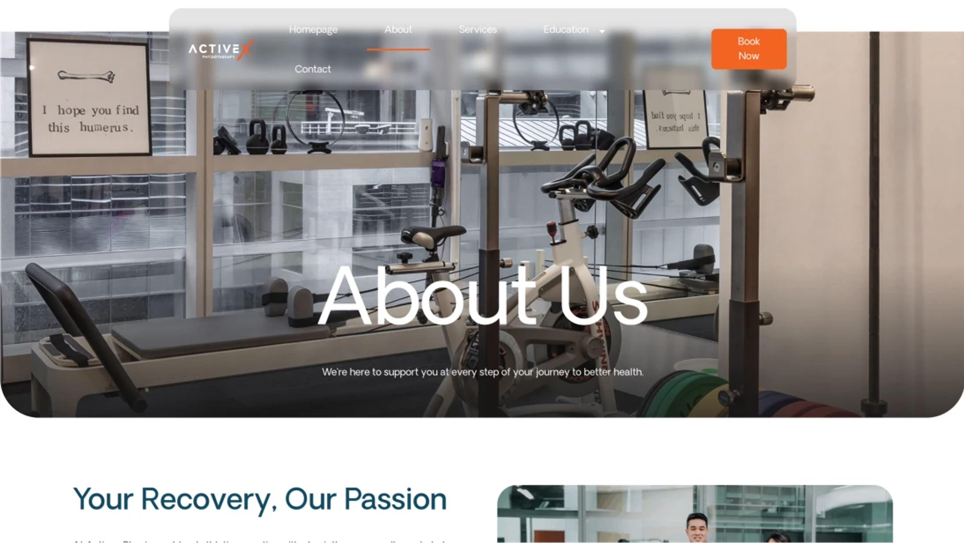 Previous WordPress site with unoptimised images and poor responsive design