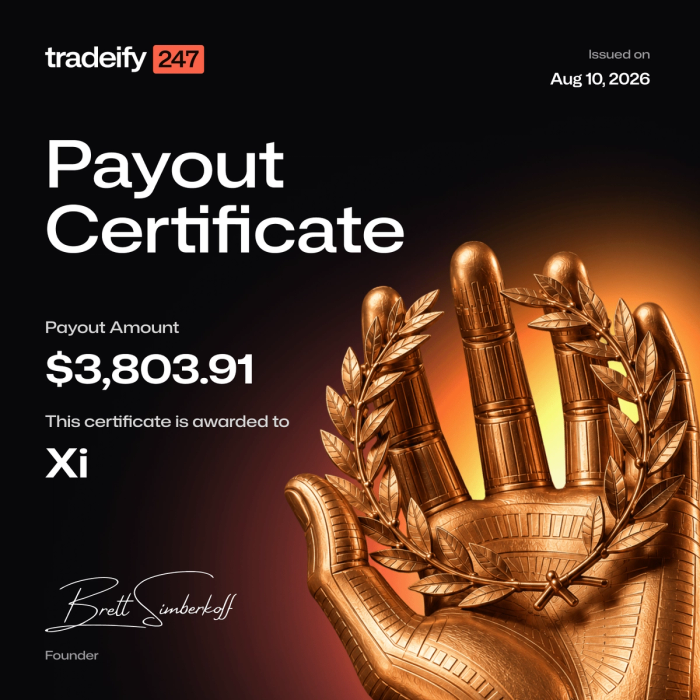 Payout confirmation for Xi