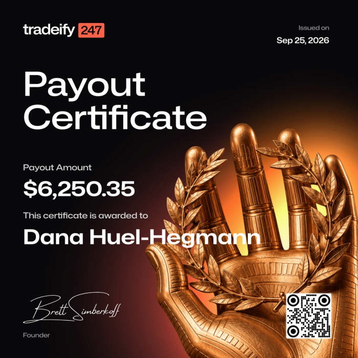 Payout confirmation for Dana Hual-Hegmann