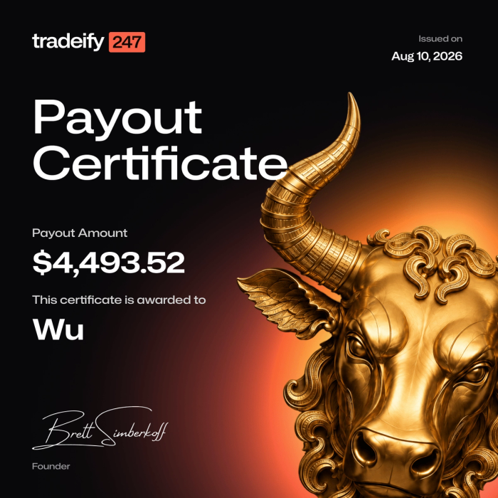 Payout confirmation for Wu