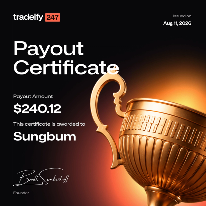 Payout confirmation for Sungbum