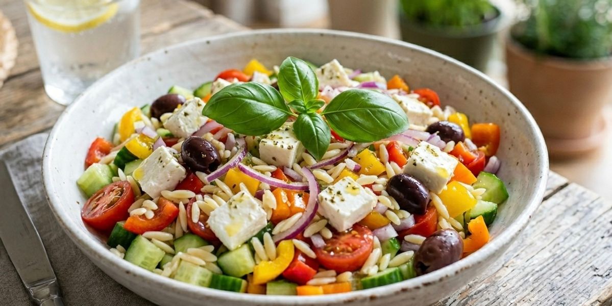 Salade d’orzo à la grecque 