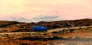 Touring Animata in the Outer Hebrides in 1988