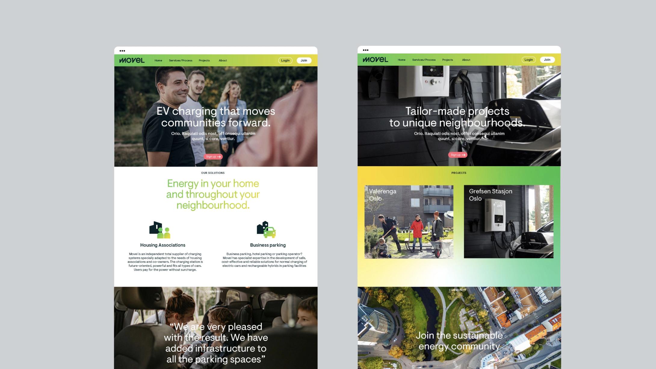 Nonspace ny visuell identitet Movel