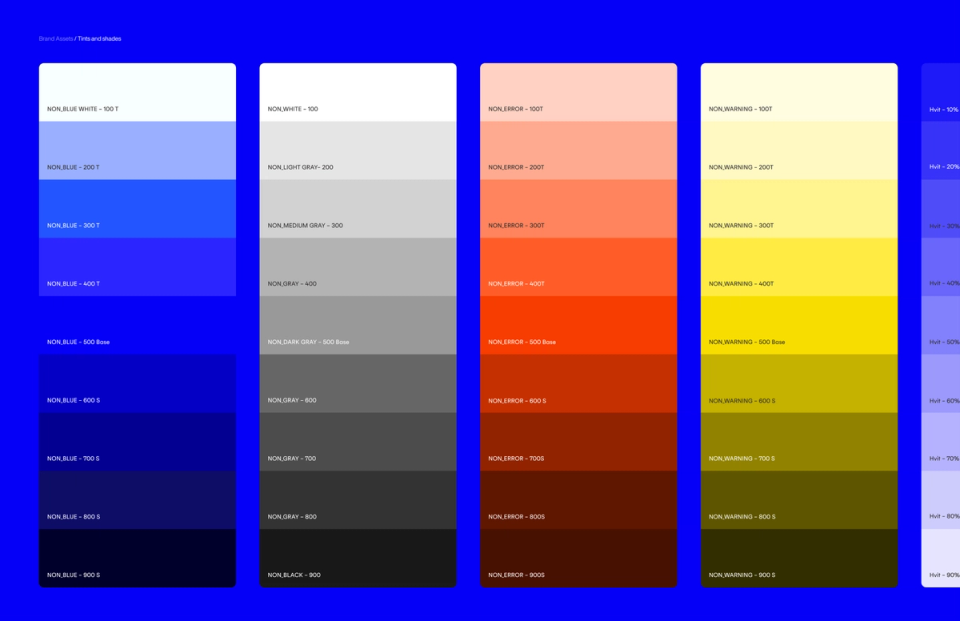 Color styles Brandspace Reporter