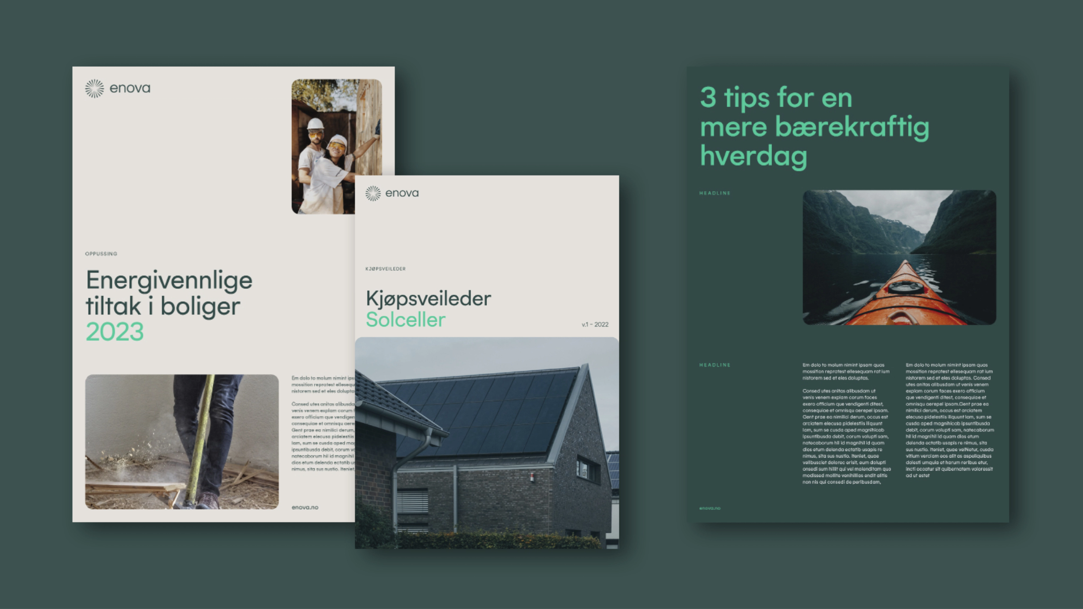 Enova new visual identity by Nonspace