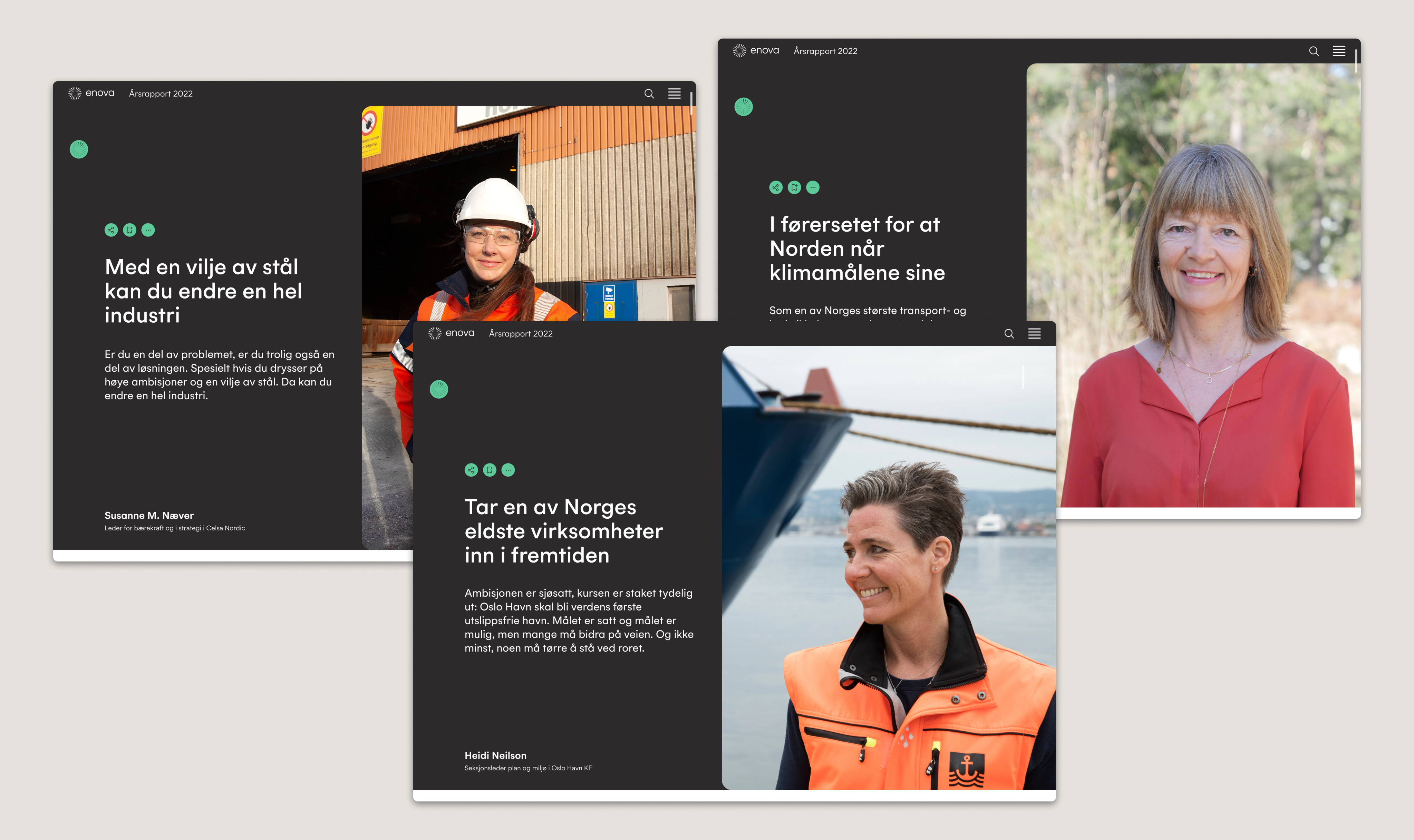 Enova digital annual report by Nonspace