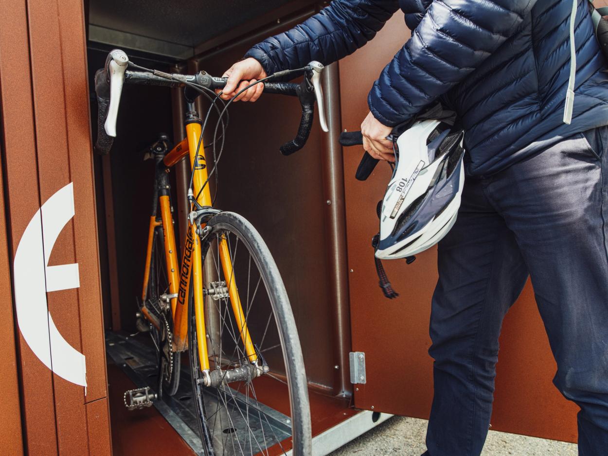 Bikely smart bike parking brand identity and digital platform by Nonspace