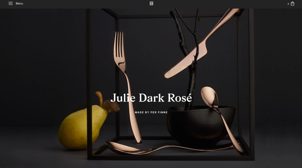 Hardanger bestikk e-commerce by Nonspace