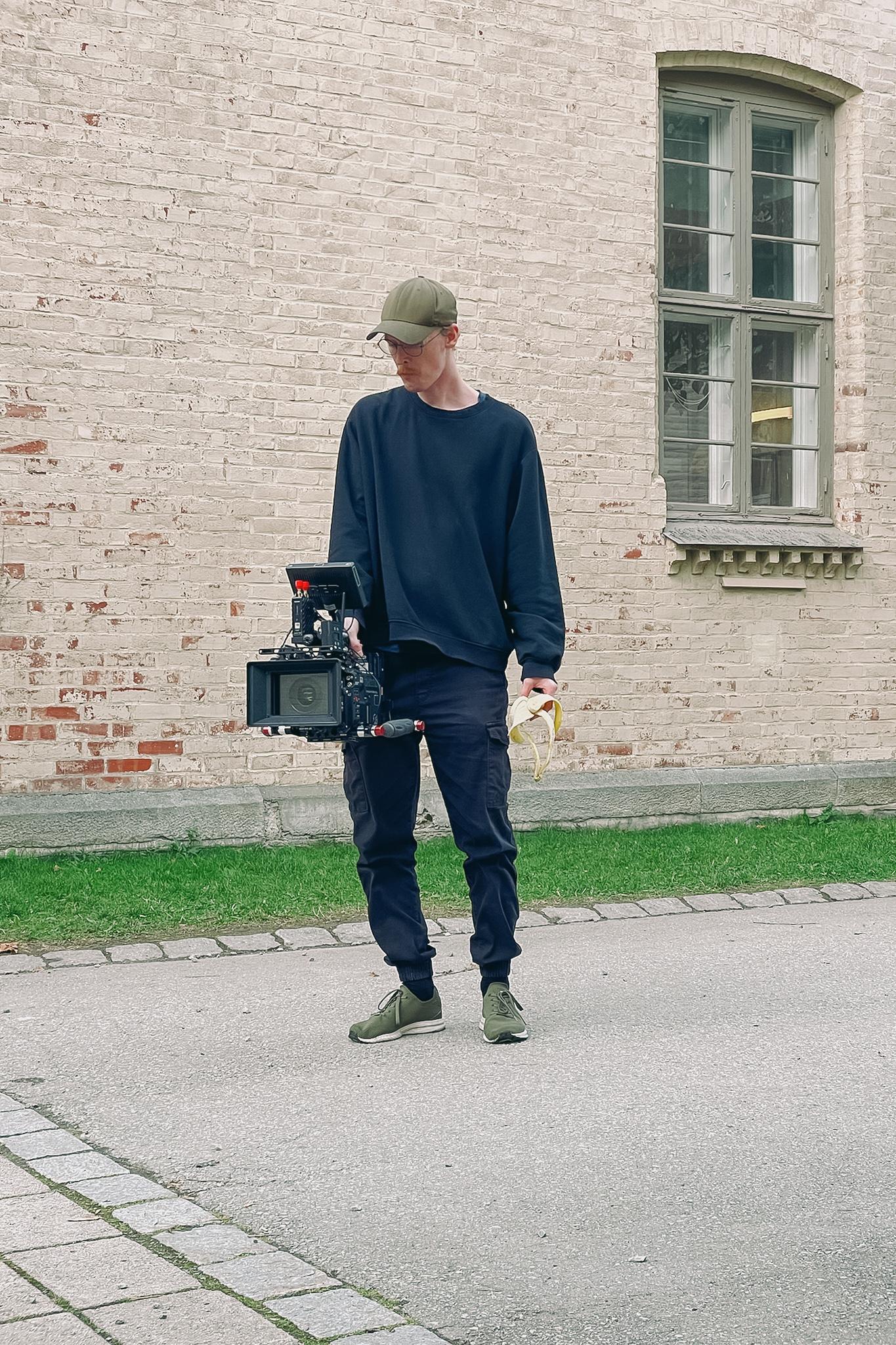 Arne Vidar Stoltenberg during a film shoot for the campaign Every Match Counts for Sparebank 1 SMN and Rosenborg Ballklub.
