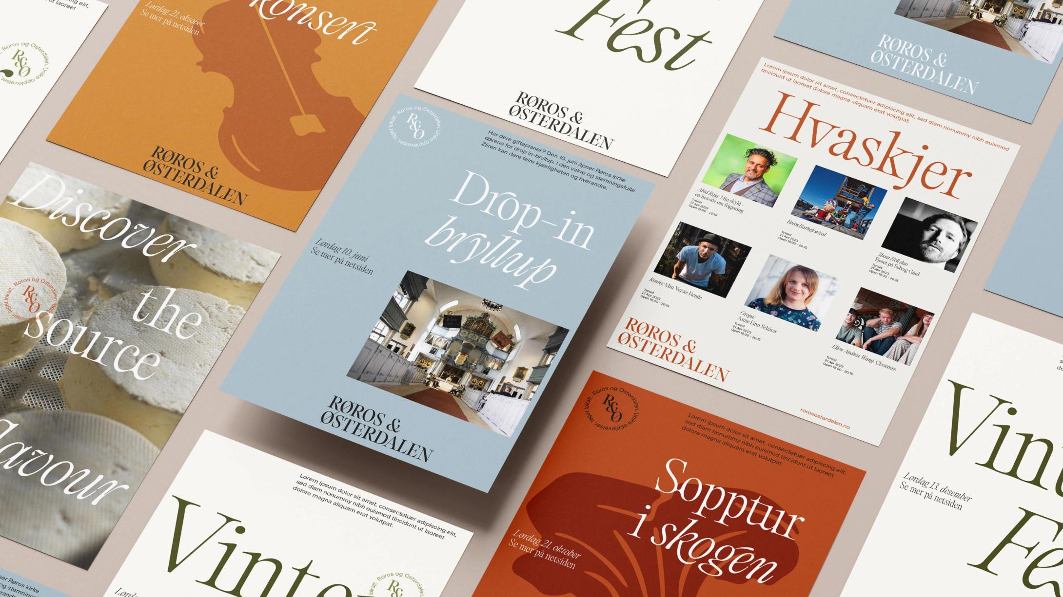 Visit Røros og Østerdalen ny visuell identitet av Nonspace