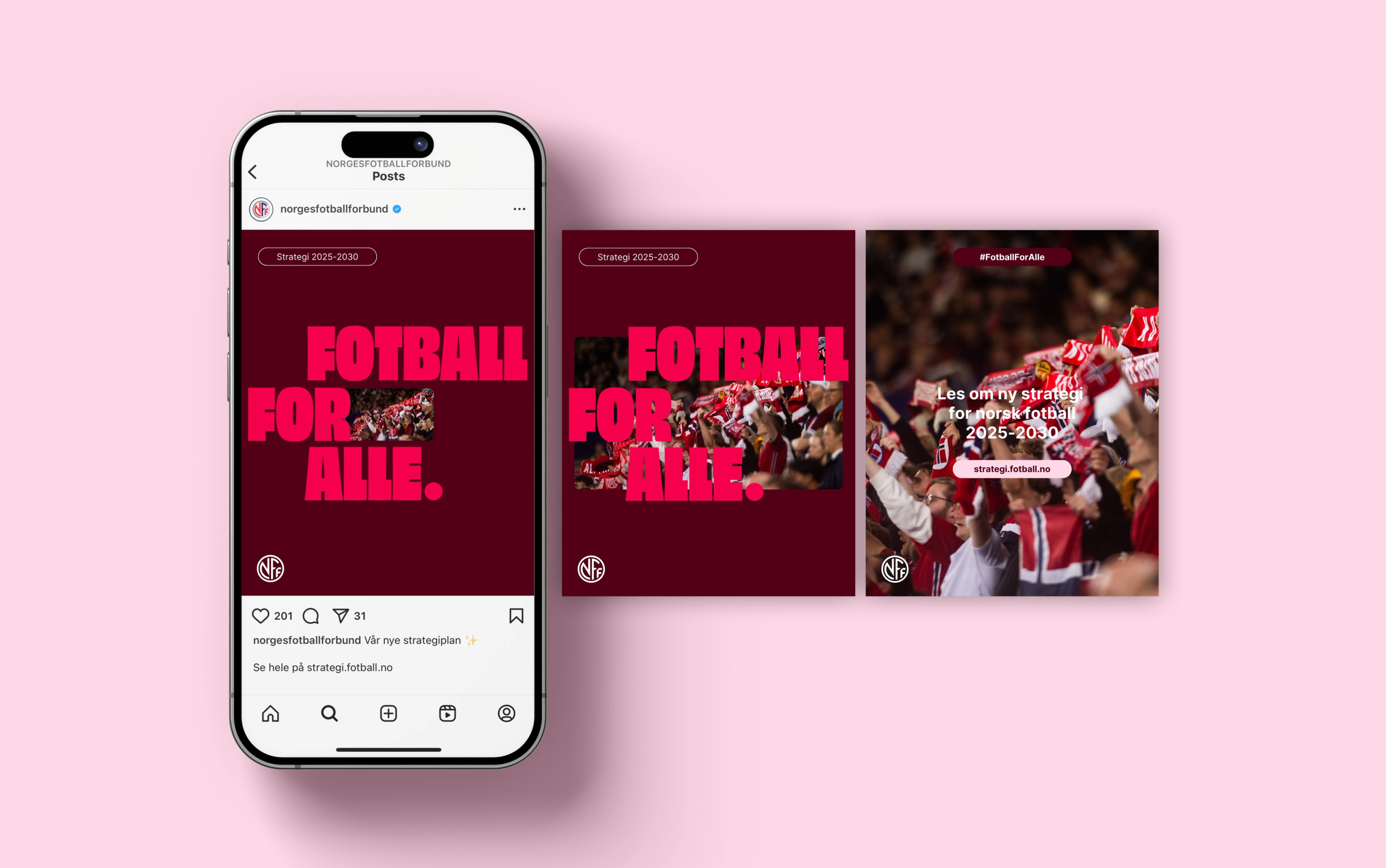 Norges Fotballforbund ny visuell identitet Nonspace