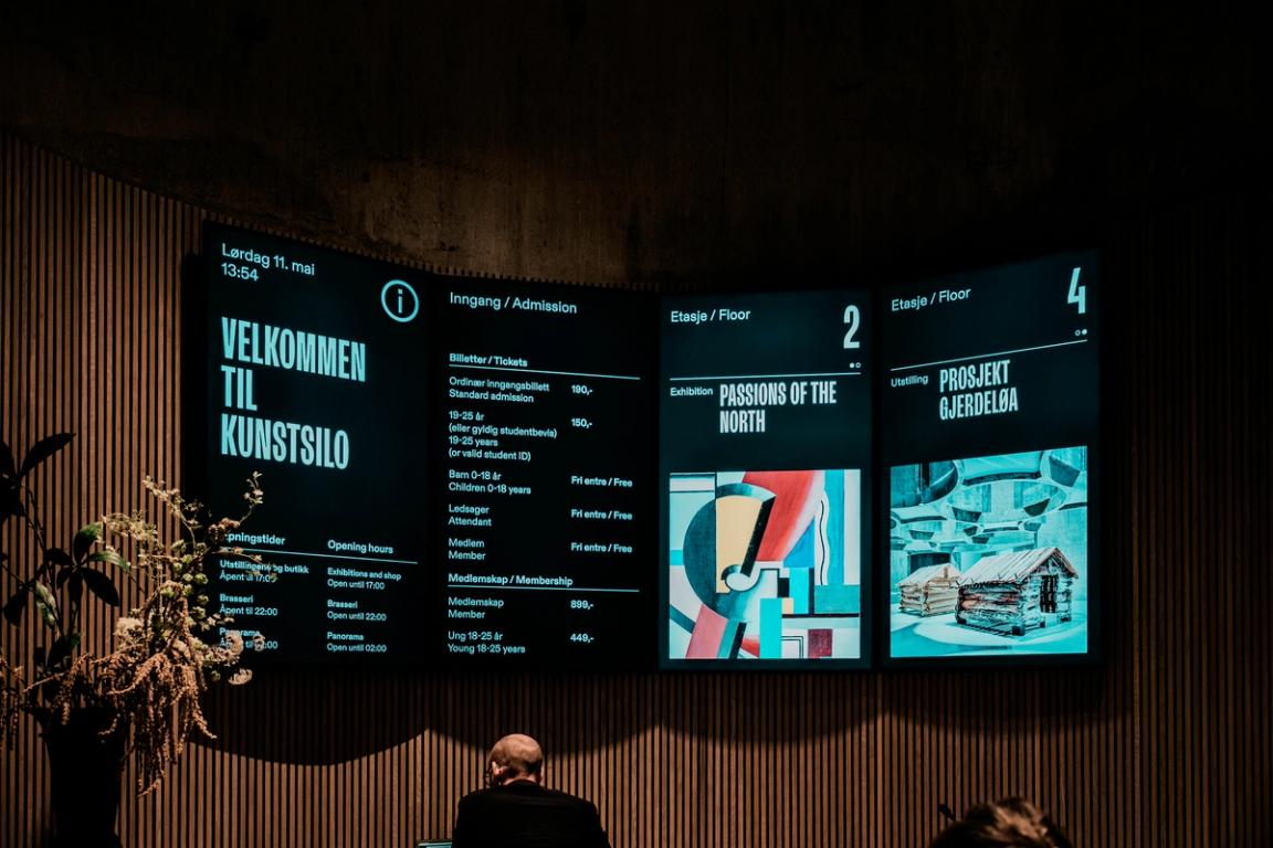 Kunstsilo website and screens