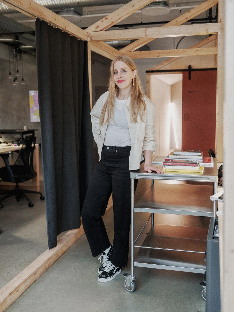 Portrait of Ann-Charlott Ommedal Holden, Senior Art Director at Nonspace Trondheim.