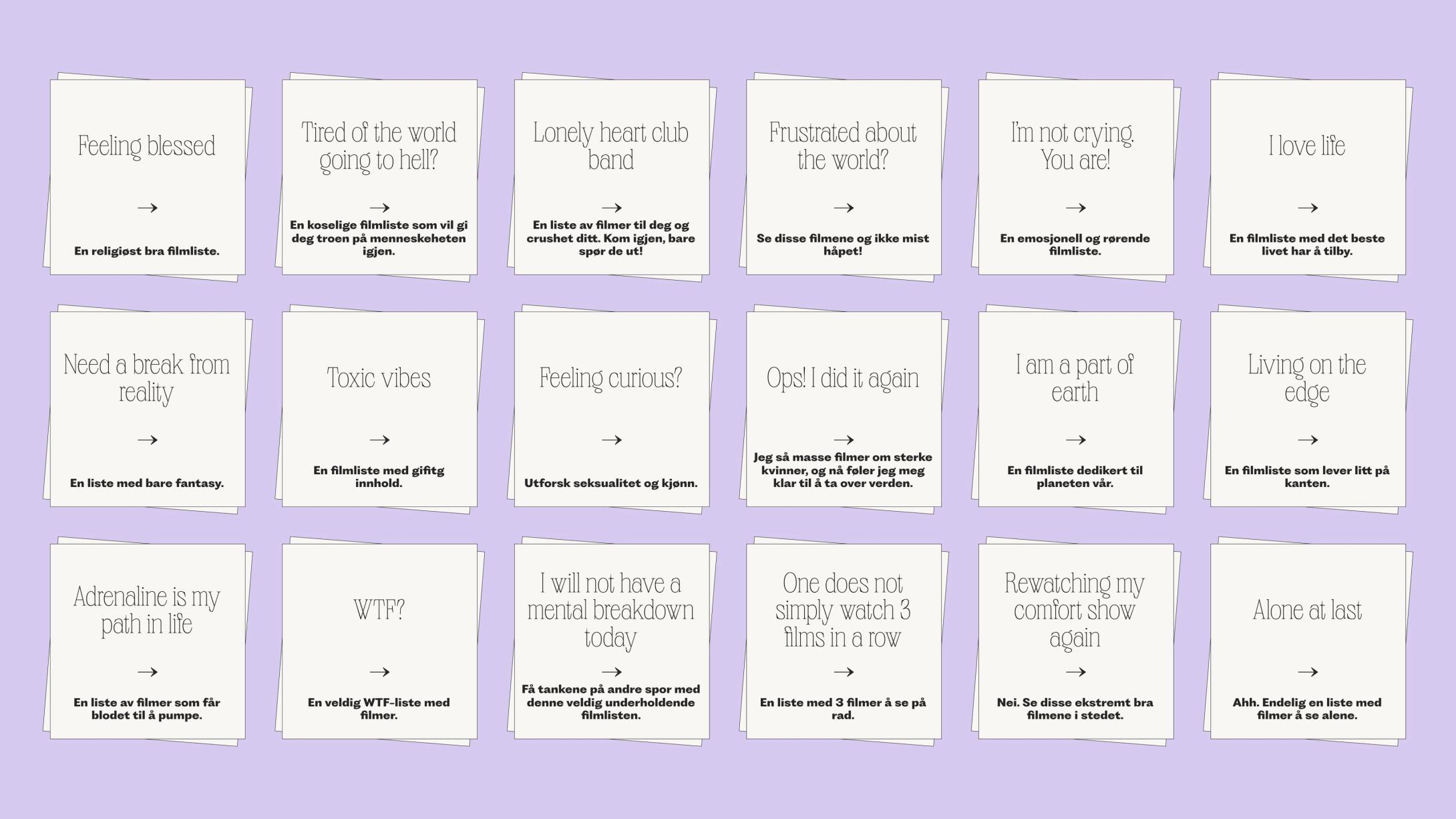 National campaign for Norwegian Film Festivals by Nonspace