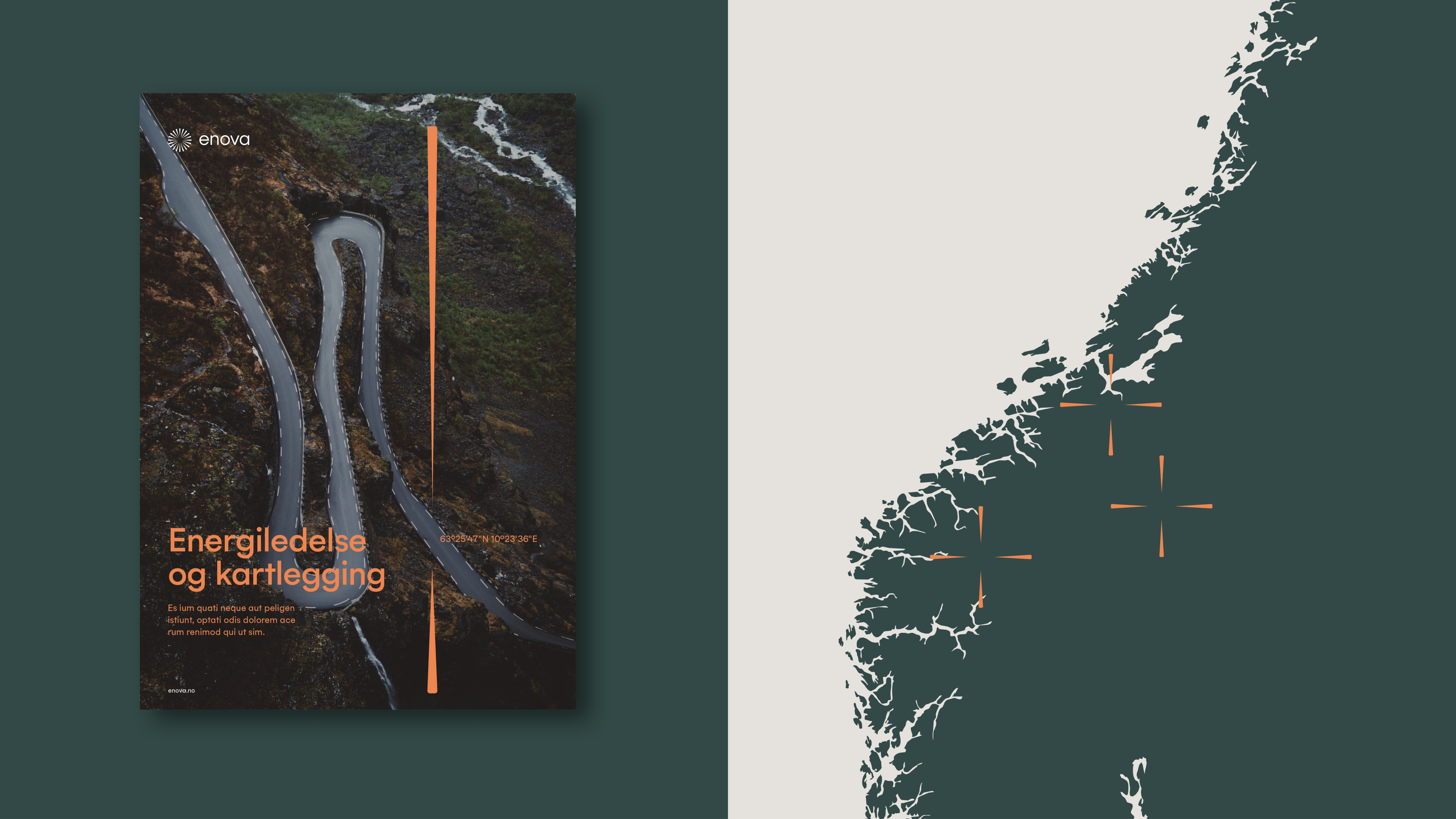 Enova new visual identity by Nonspace