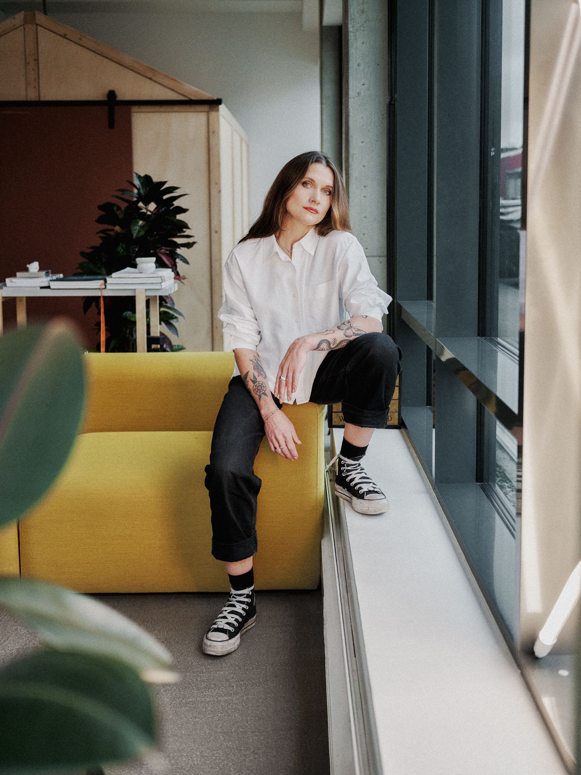 Portrait of Line Kibsgaard Sjøhelle, Studio Director at Nonspace Trondheim.
