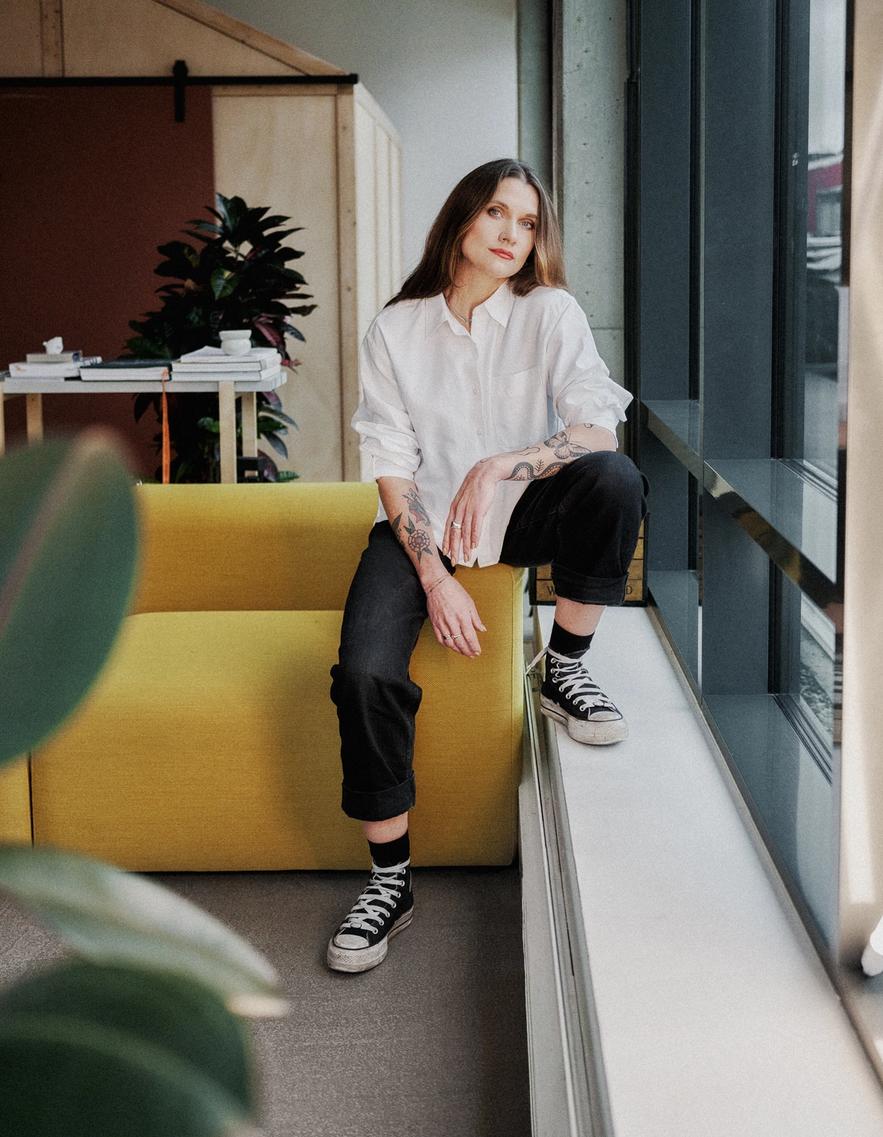 Portrait of Line Kibsgaard Sjøhelle, Studio Director at Nonspace Trondheim.