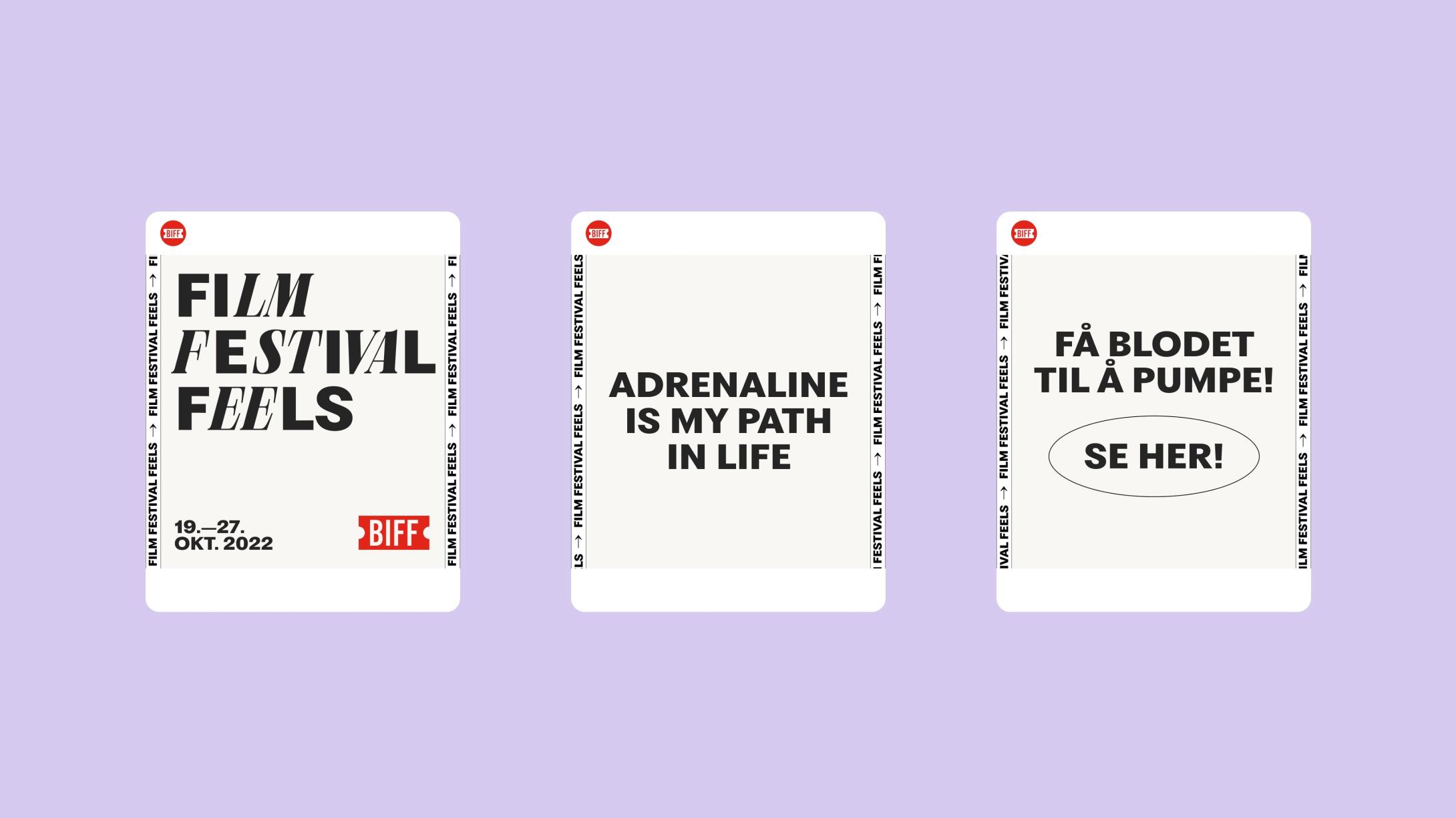 National campaign for Norwegian Film Festivals by Nonspace