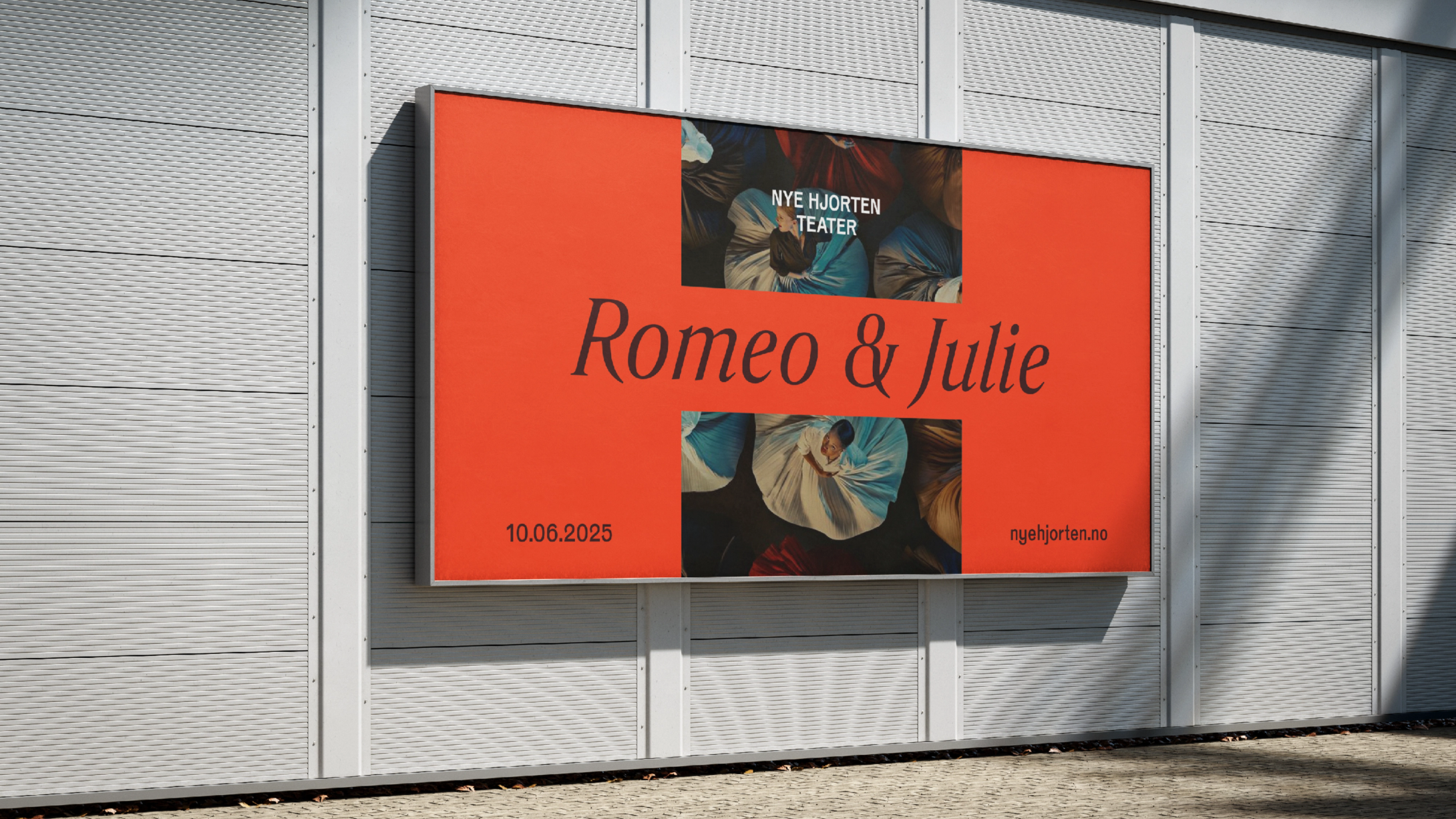 Nye hjorten teater identitet logo av Nonspace