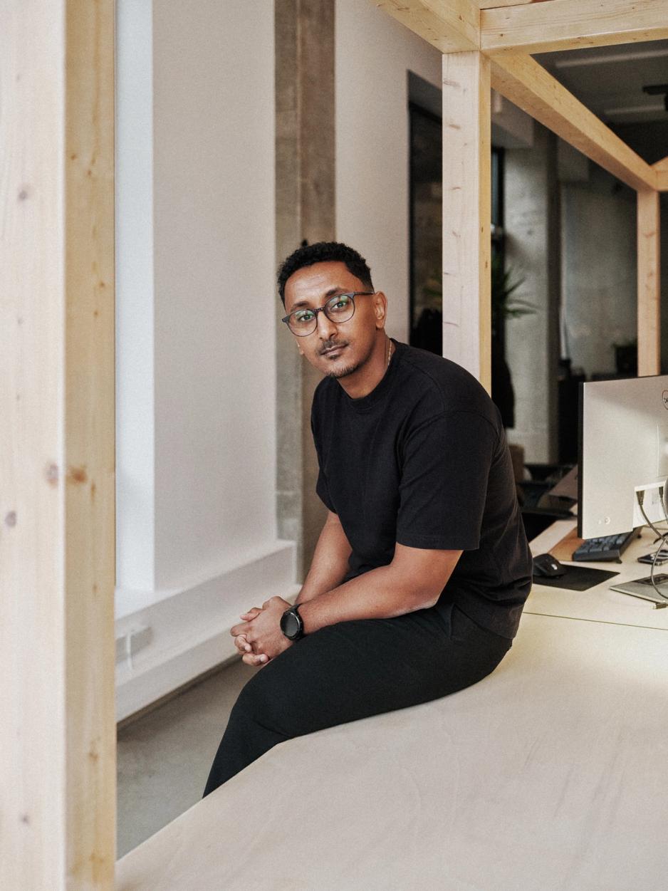 Portrait of Nate Tklay Arafayne, Full Stack Developer at Nonspace.