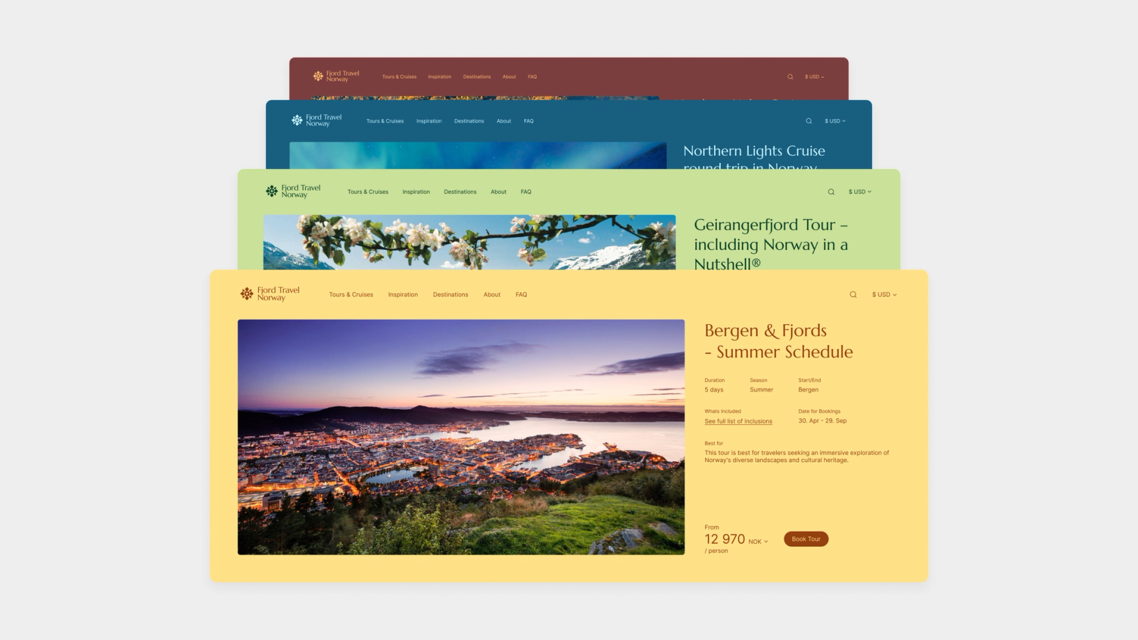 Fjord Travel Norway new visual identity Nonspace