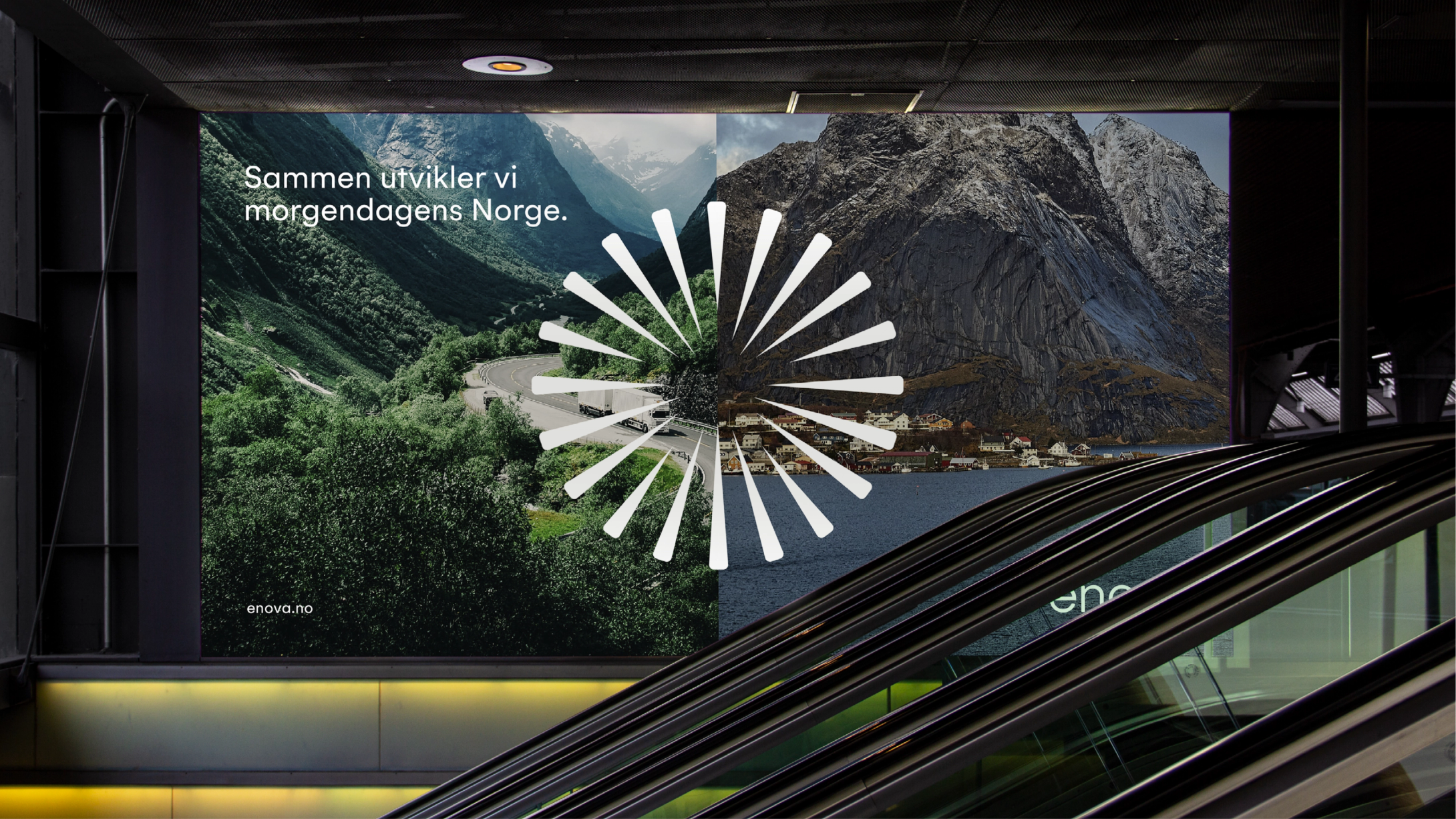 Enova new visual identity by Nonspace