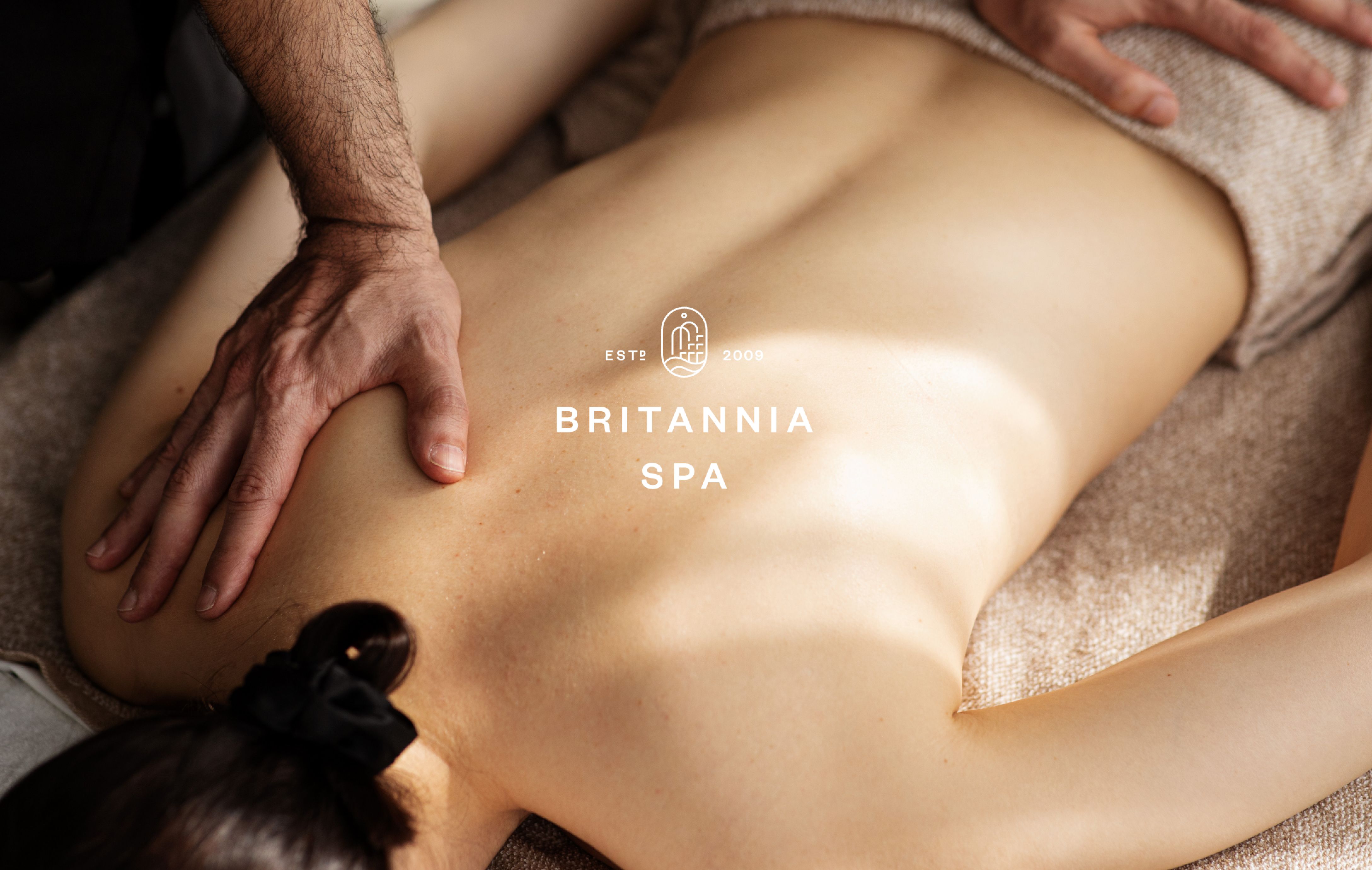 Britannia Spa og Fitness merkevare for hotellets velvære og treningsfasilitet — av Nonspace