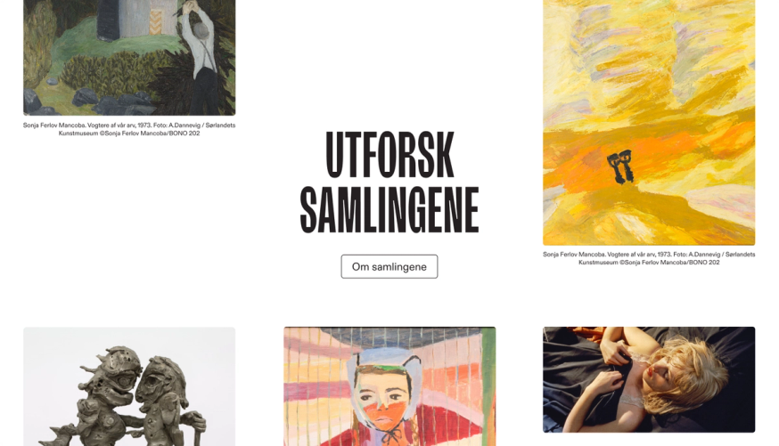 Kunstsilo website and screens