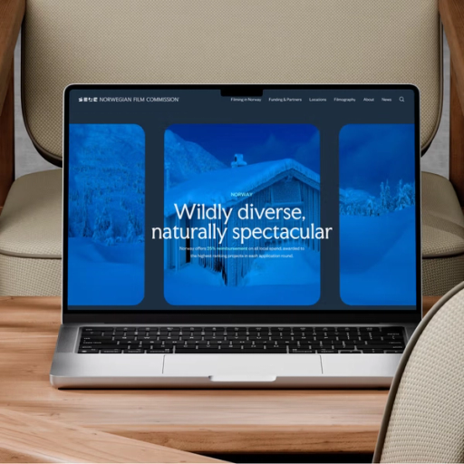 Norwegian Film Commission nettside og digital plattform for norsk filmbransje — av Nonspace