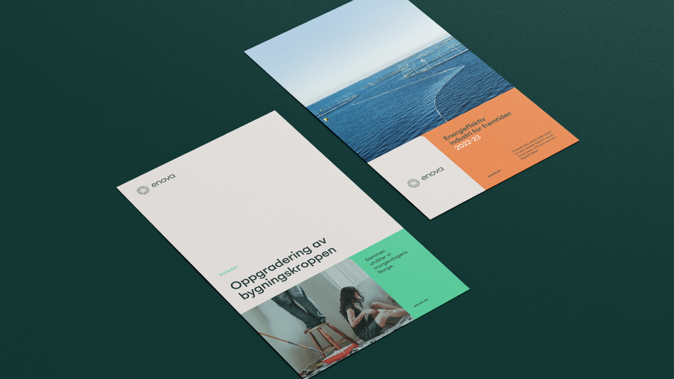 Enova new visual identity by Nonspace