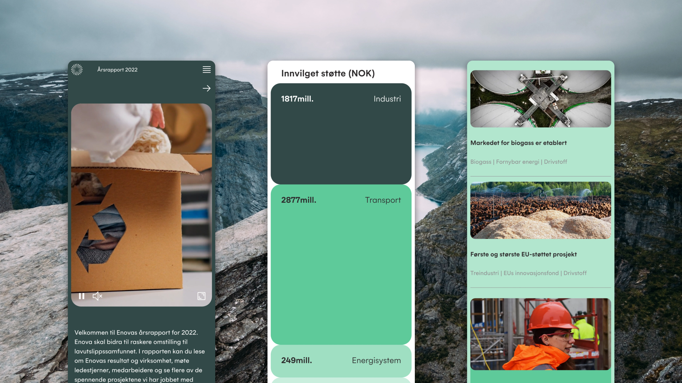 Enova digital annual report by Nonspace