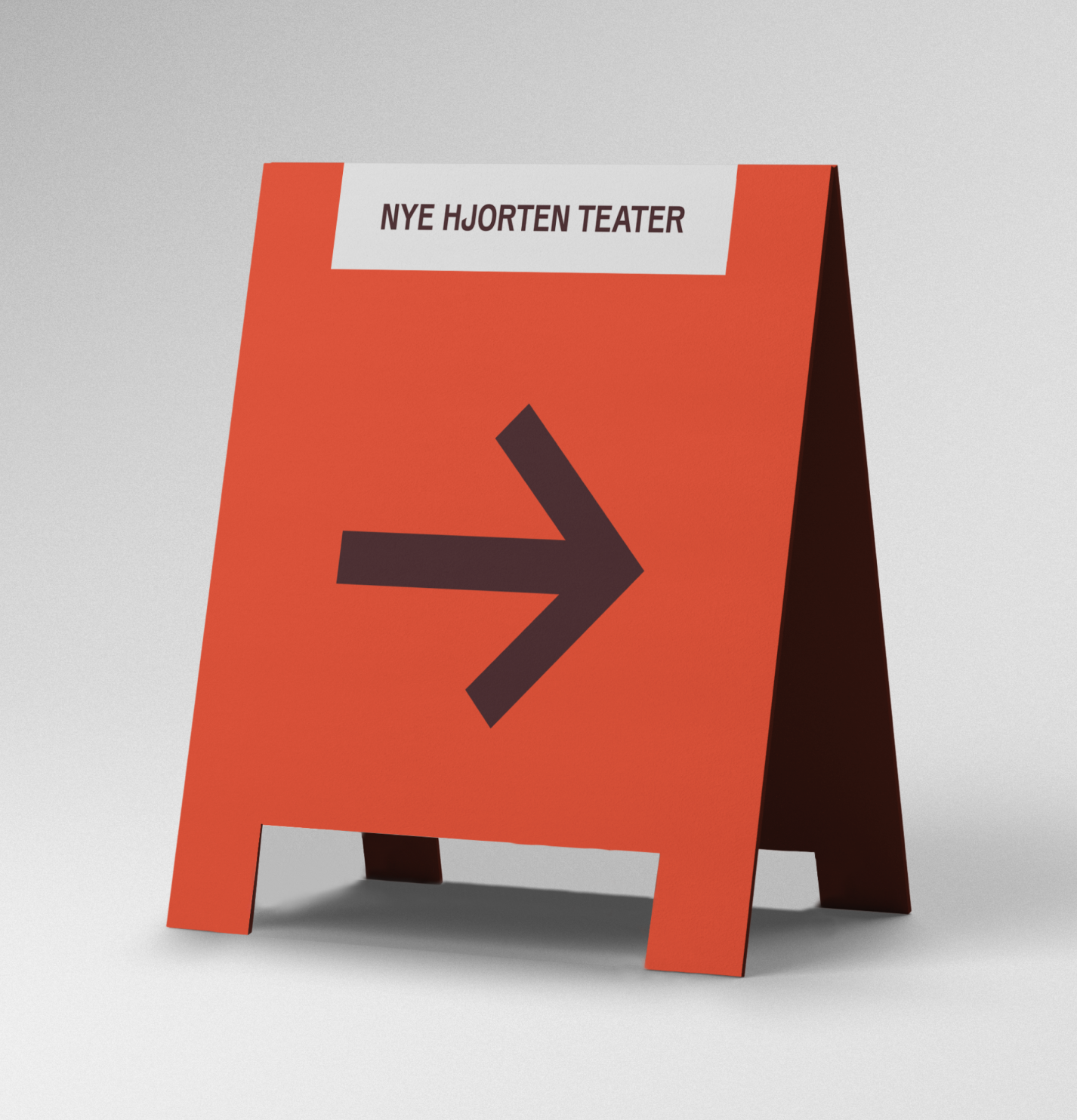 Nye hjorten teater identitet logo av Nonspace