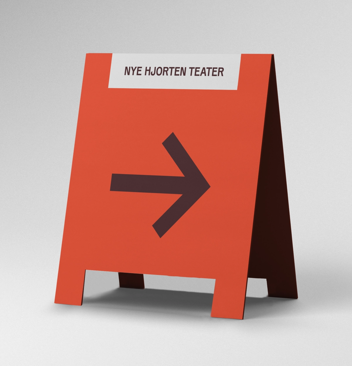 Nye hjorten teater identitet logo av Nonspace