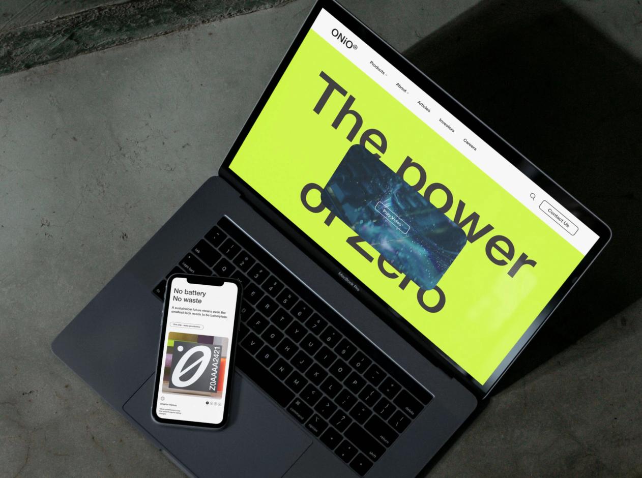 ONiO brand platform and website design by Nonspace