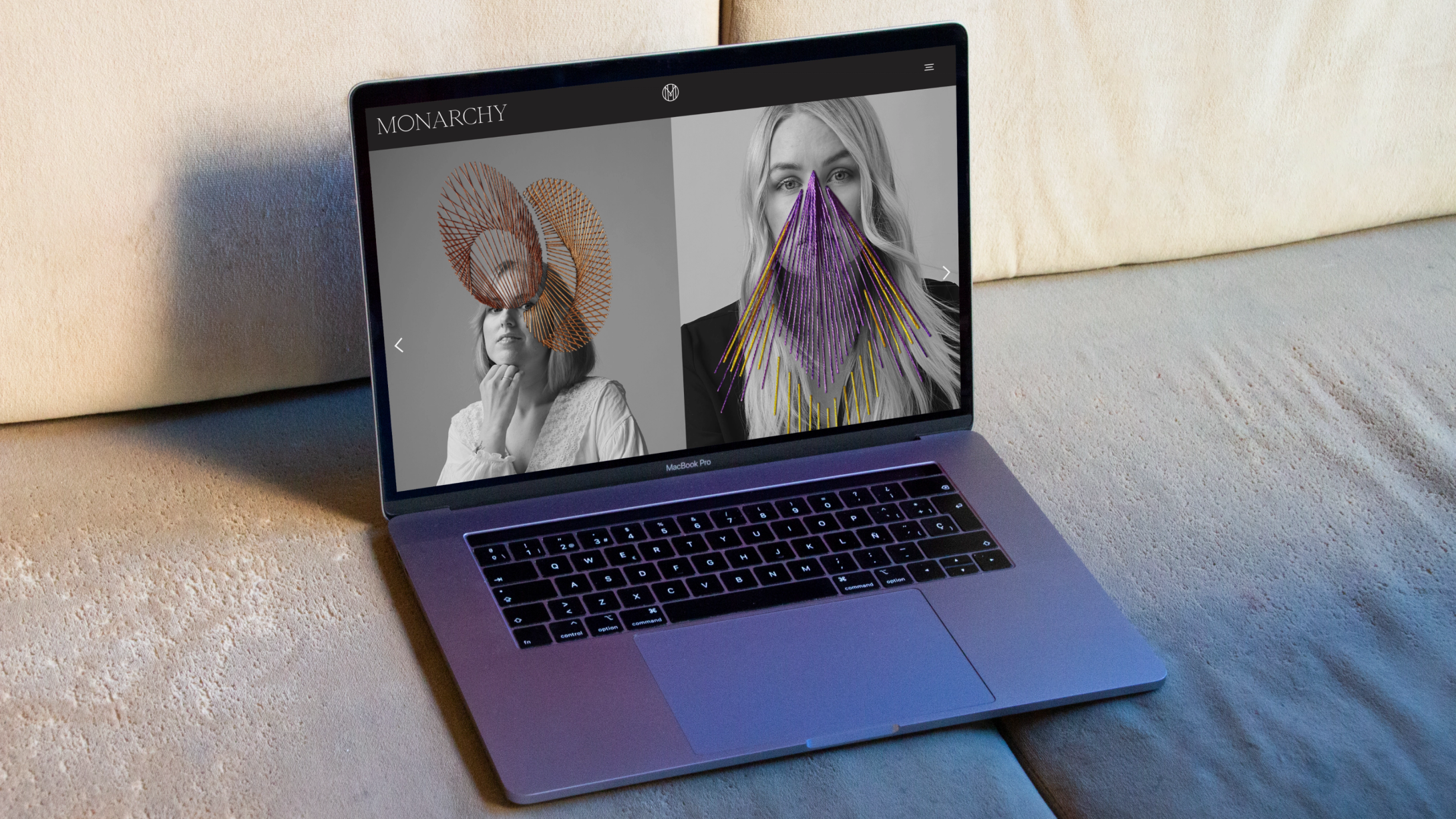 Monarchy ny visuel identitet Nonspace