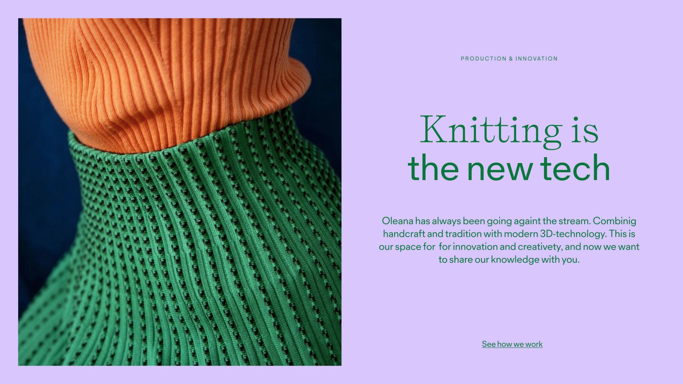 Oleana redefining e-commerce for a unique fashion brand by Nonspace