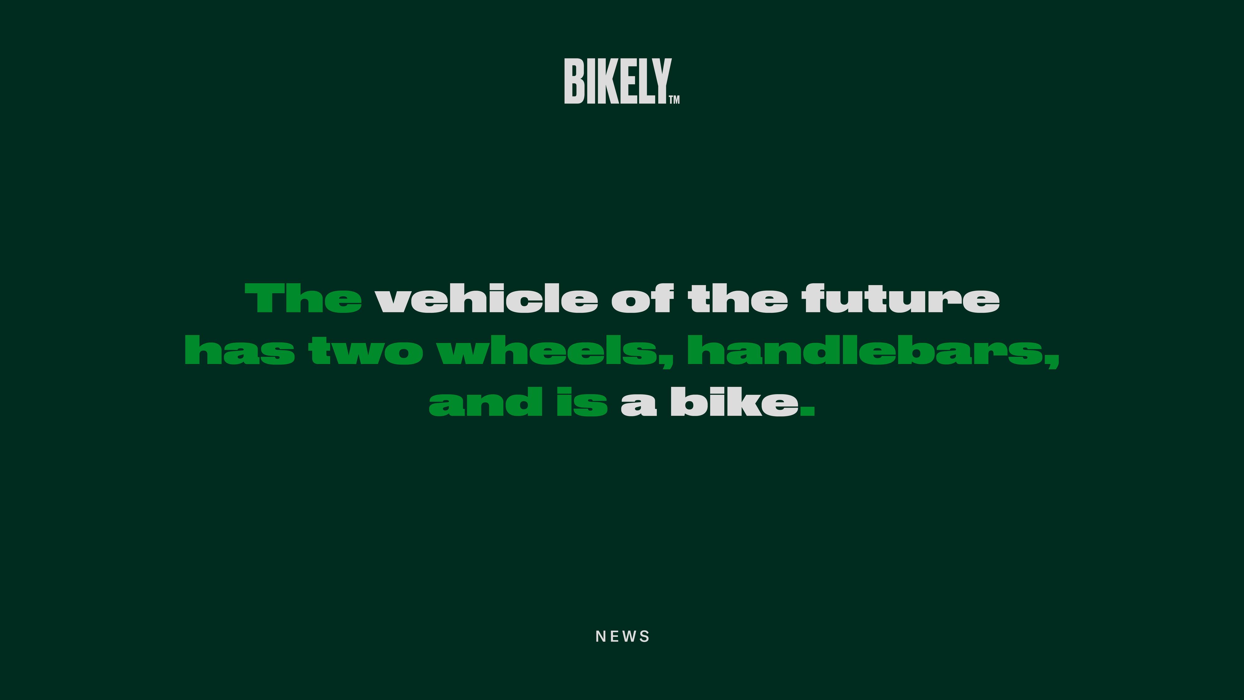 Bikely smart bike parking brand identity and digital platform by Nonspace