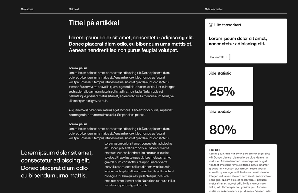 Nonspace Article Systems