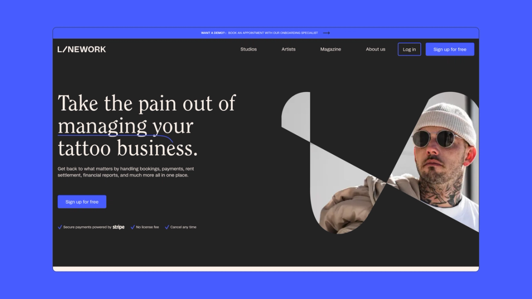 Linework ny merkevareidentitet Nonspace