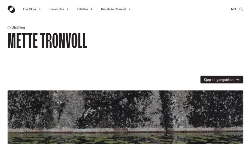 Kunstsilo website and screens