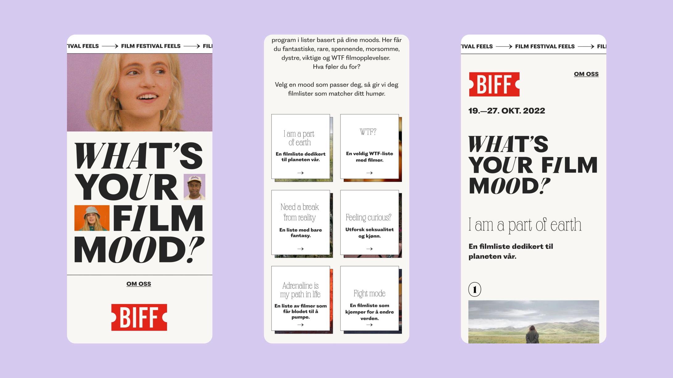 National campaign for Norwegian Film Festivals by Nonspace