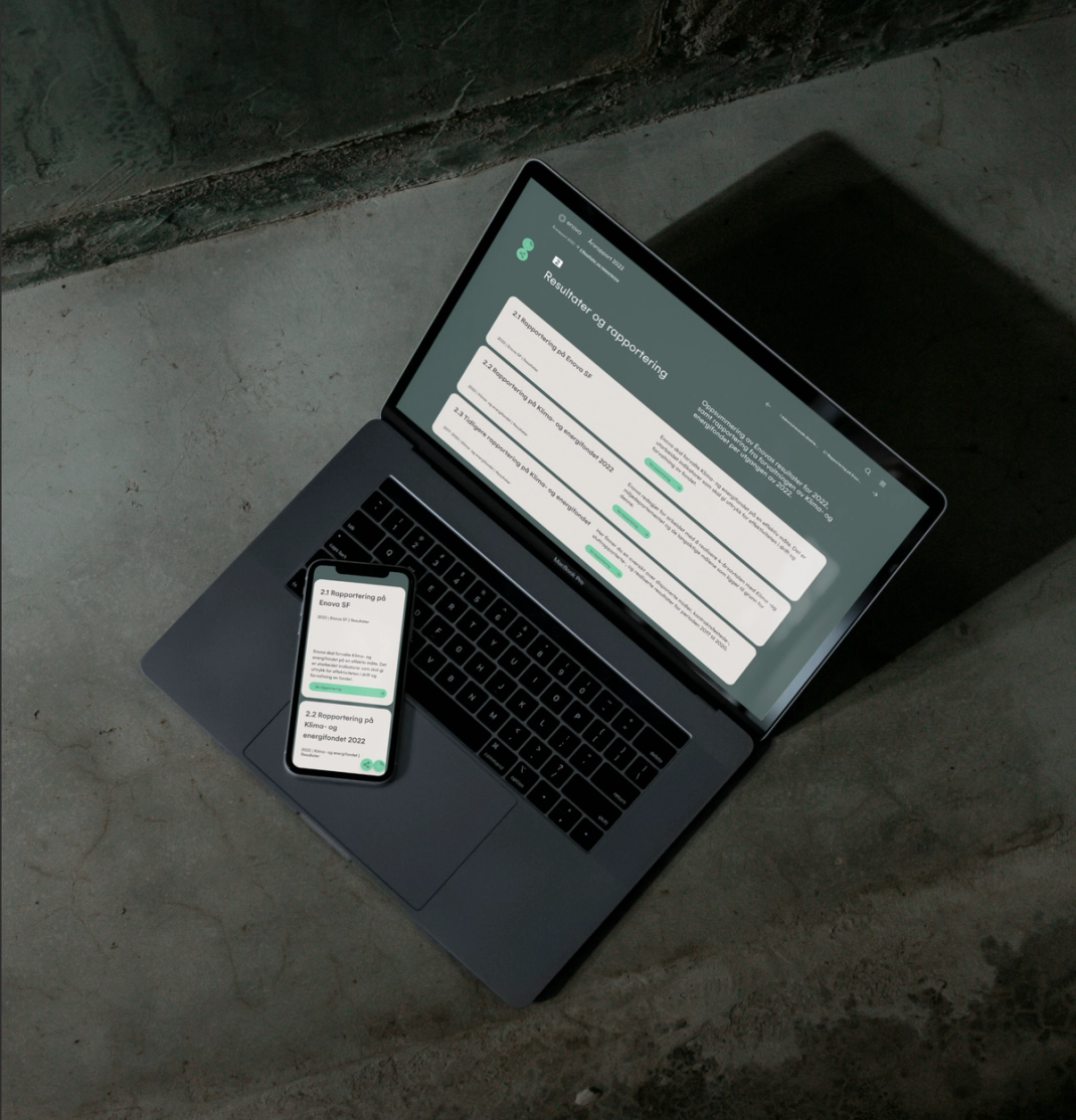 Enova digital annual report by Nonspace