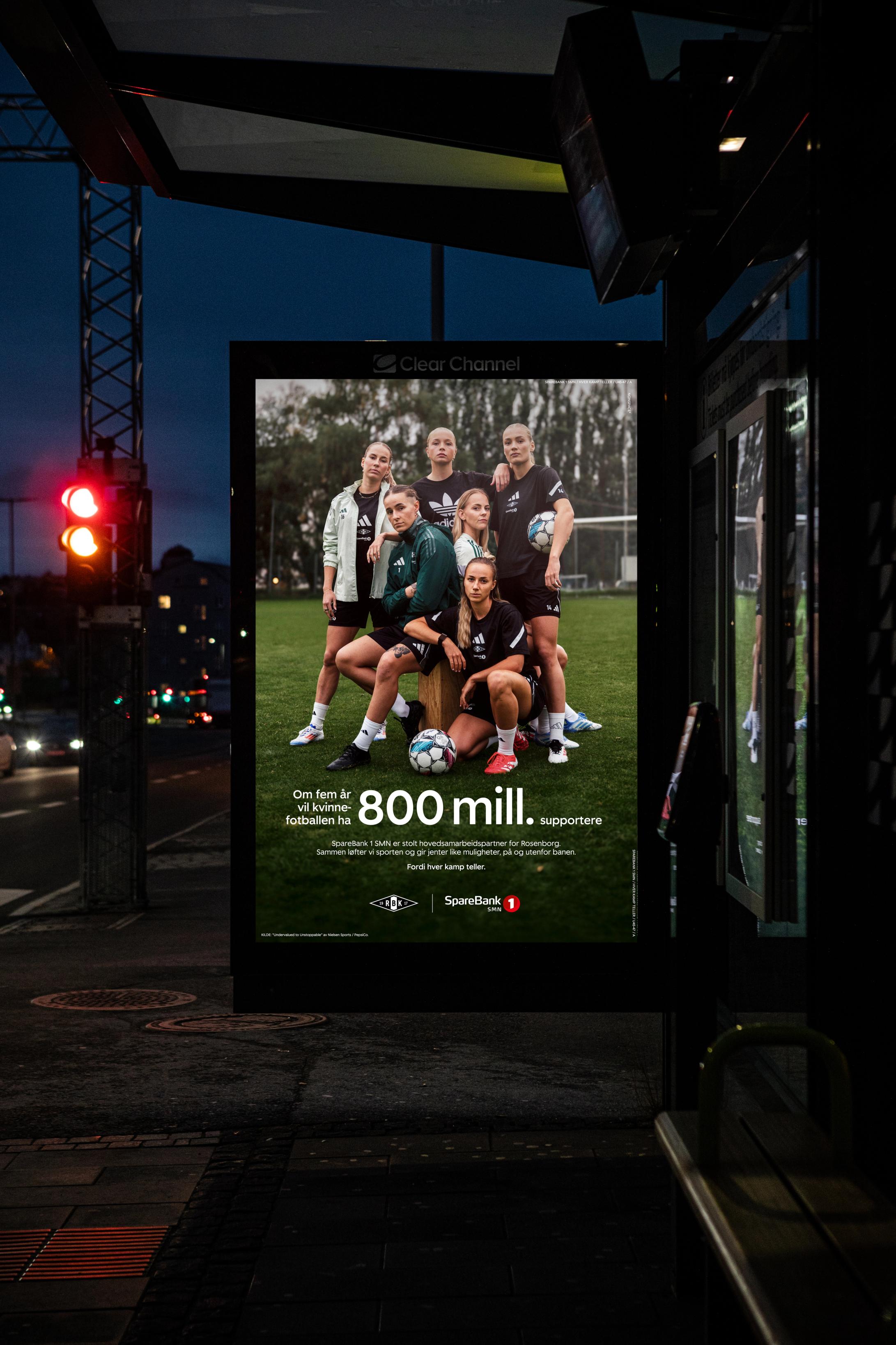 Outdoor billboard installation for the Every Match Matter campaign created by Nonspace for the new partnership.