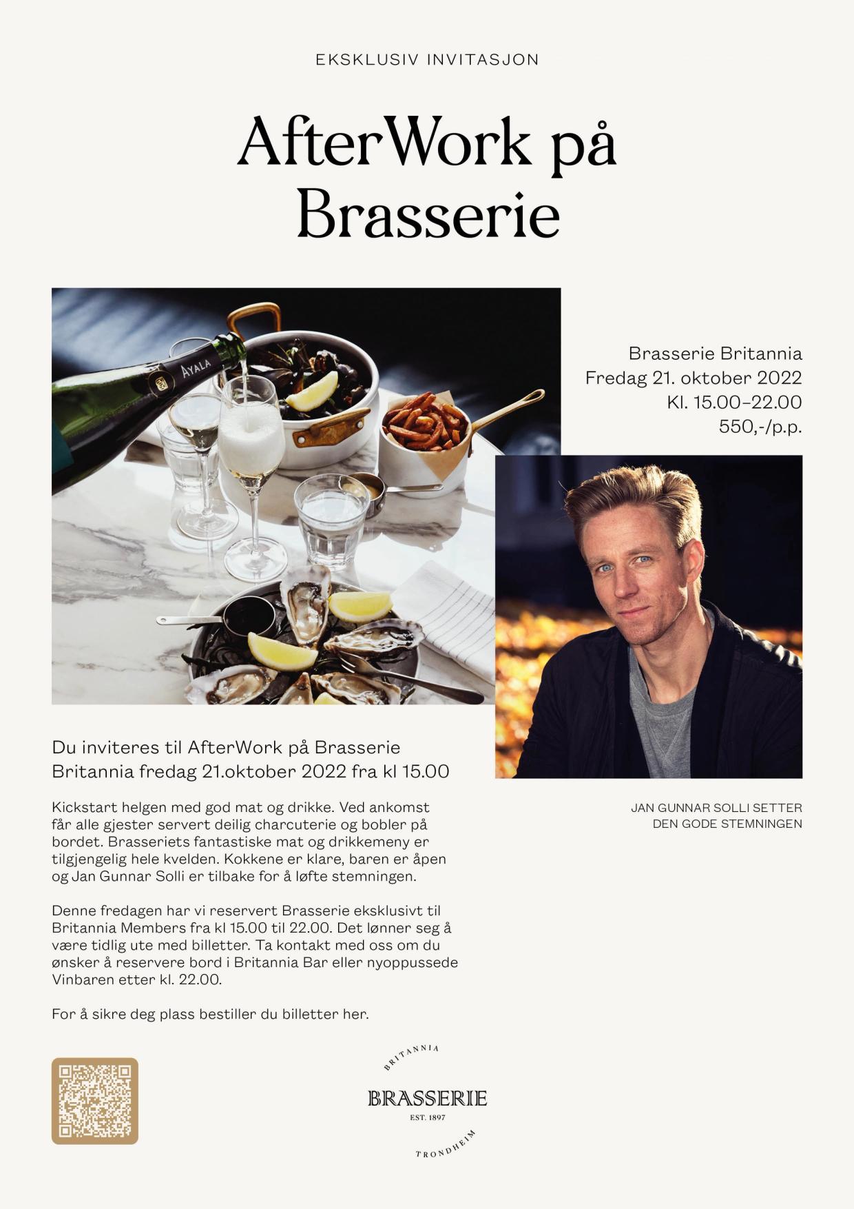 Brasserie Britannia tilgjengelig internasjonal restaurantmerkevare og visuell identitet av Nonspace