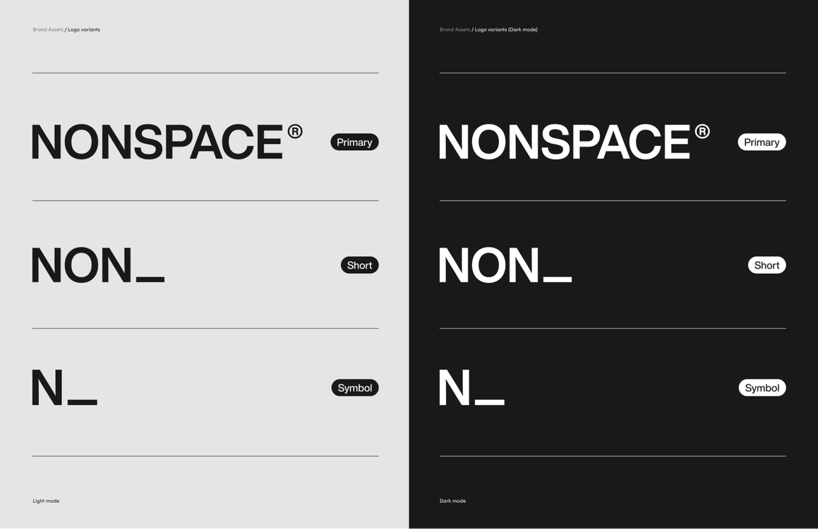 Nonspace logos