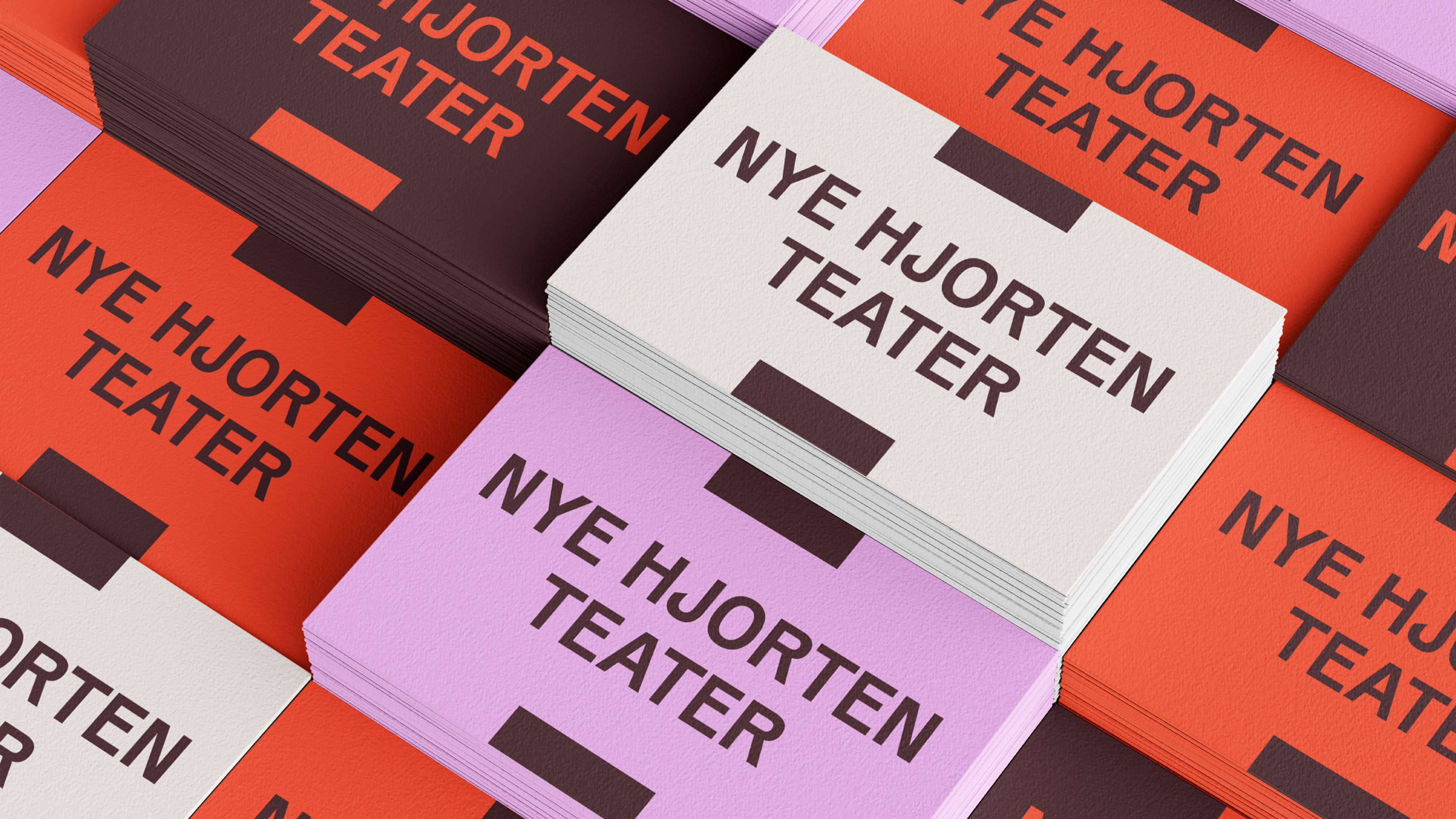 Nye hjorten teater identitet logo av Nonspace