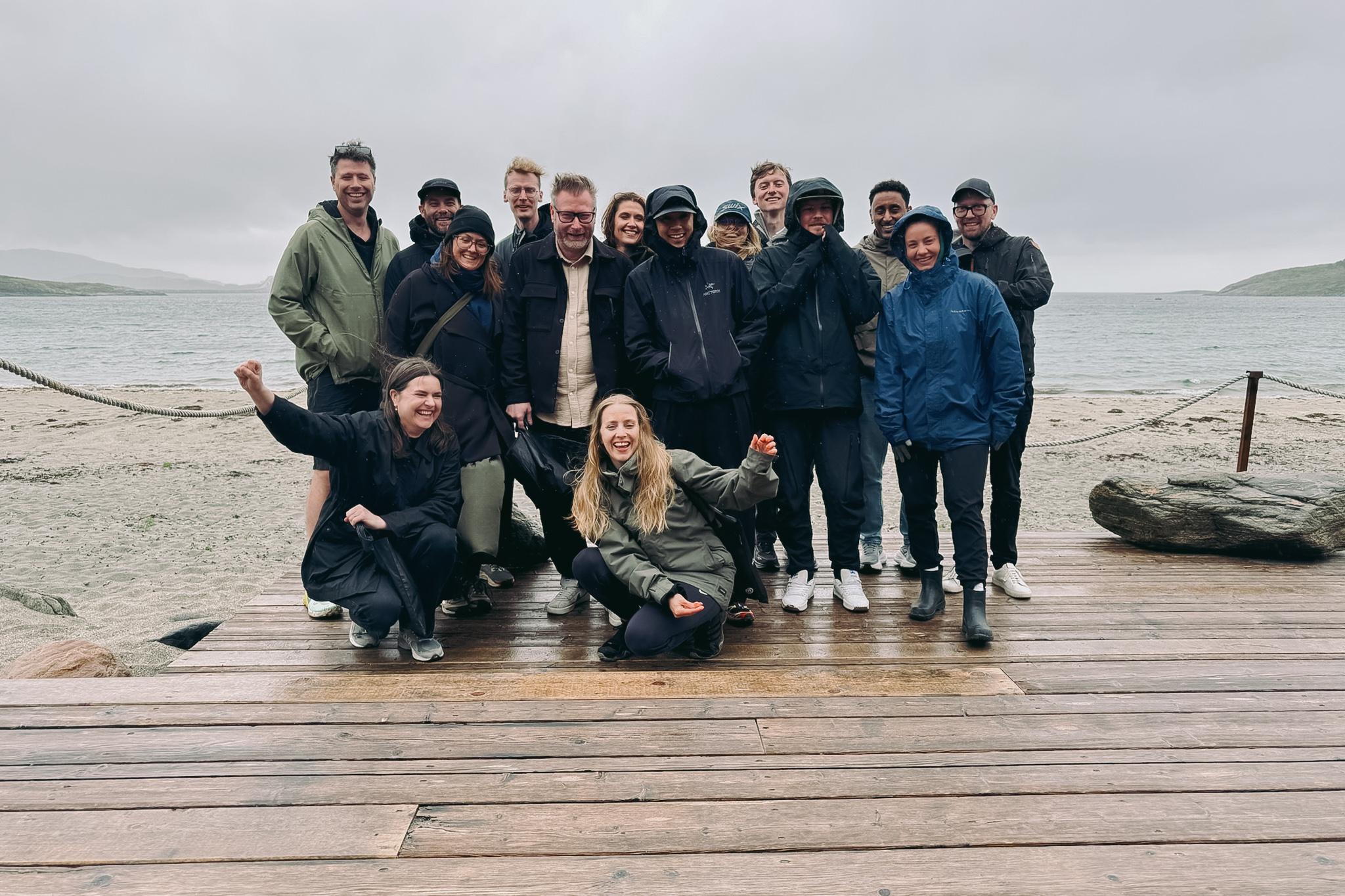 Nonspace Team photo at the annual summer party at Stokkøya