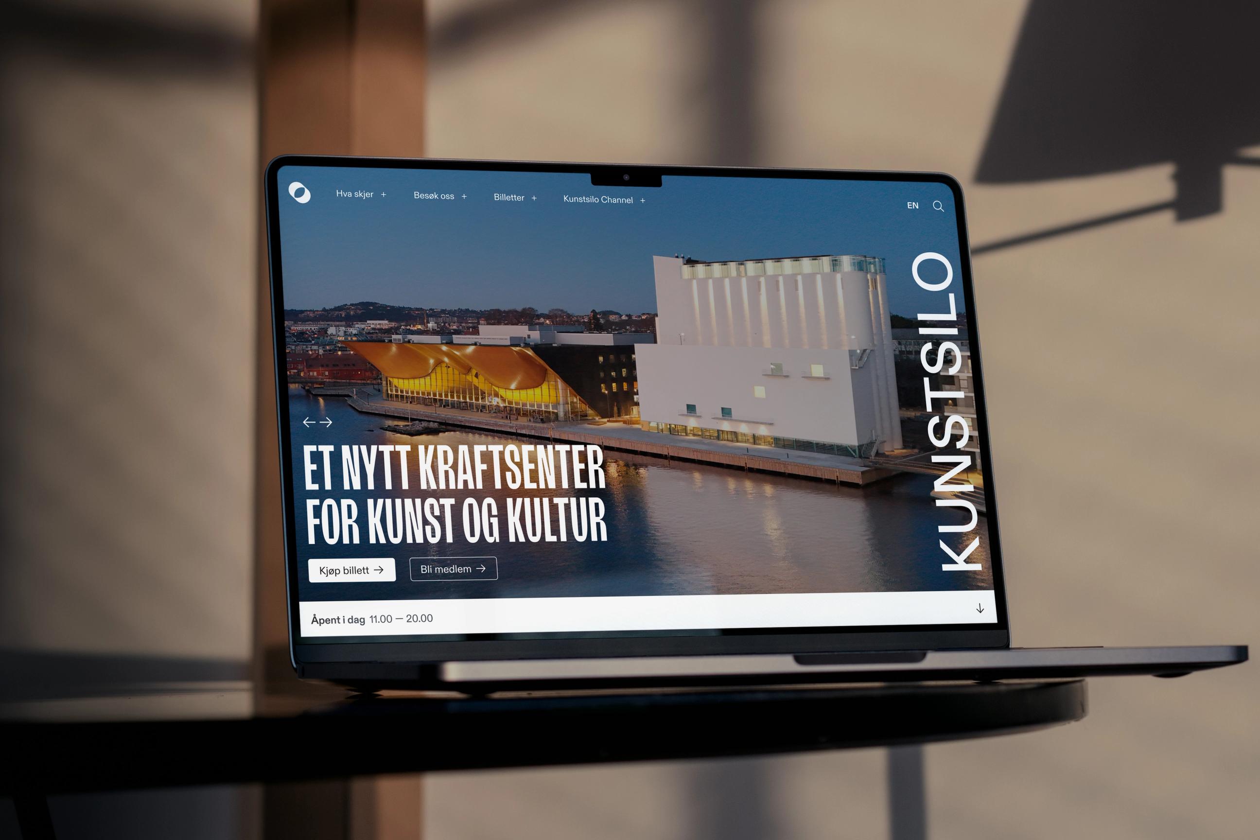 Kunstsilo website and screens